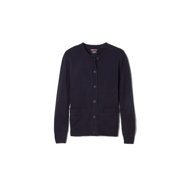 Girls' Crewneck Cardigan