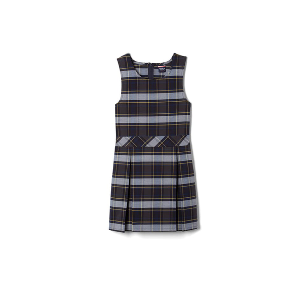 Plaid Box Pleat Jumper